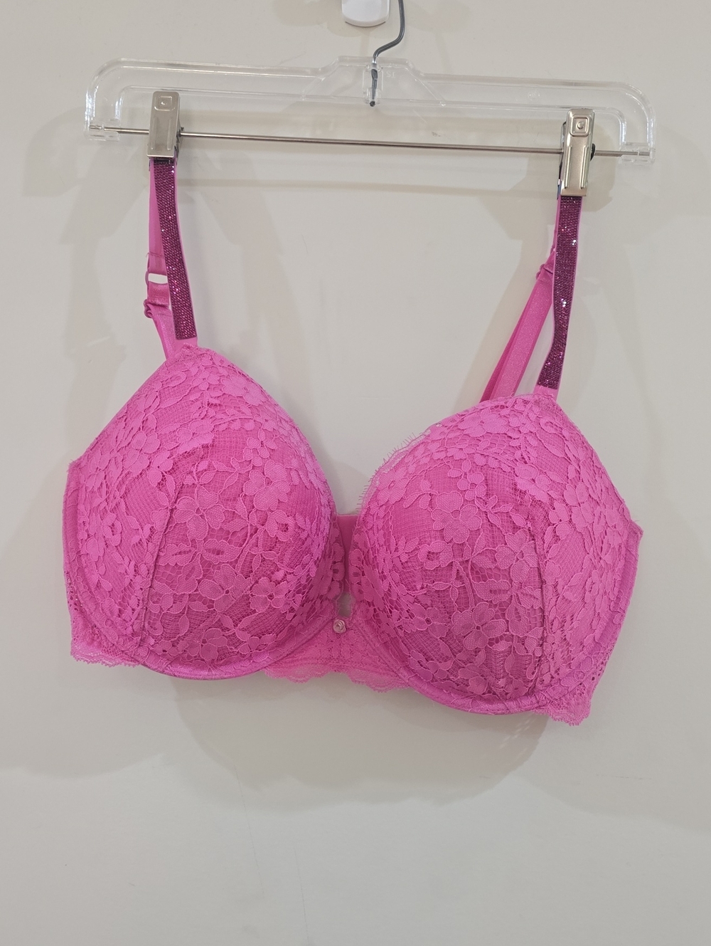 Sexy Dream Angels Bra Victoria Secret Lace Pink Size 36DD